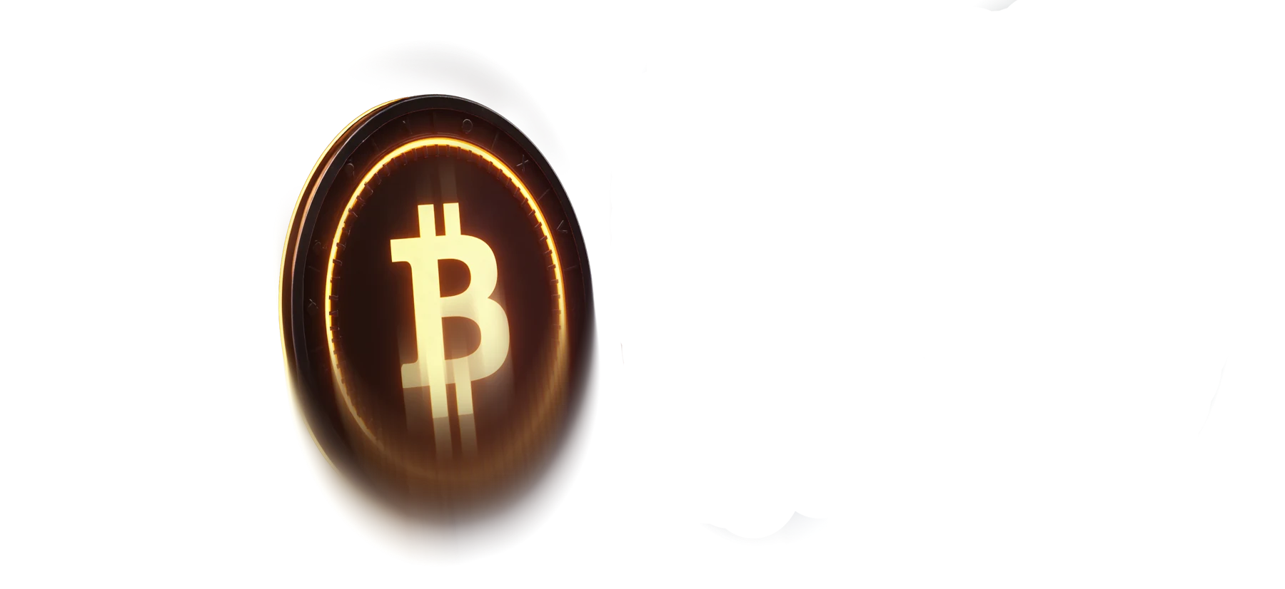 Bitcoin coin representing BTC withdrawals at Here2Win Casino
