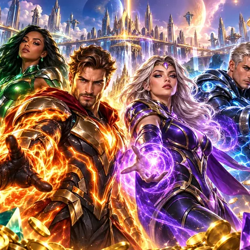 Fantasy-adventure parody artwork on the 4Squad reels